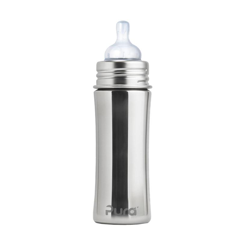 Pura Kiki 325ml Infant Bottle Medium Teat Natural-1