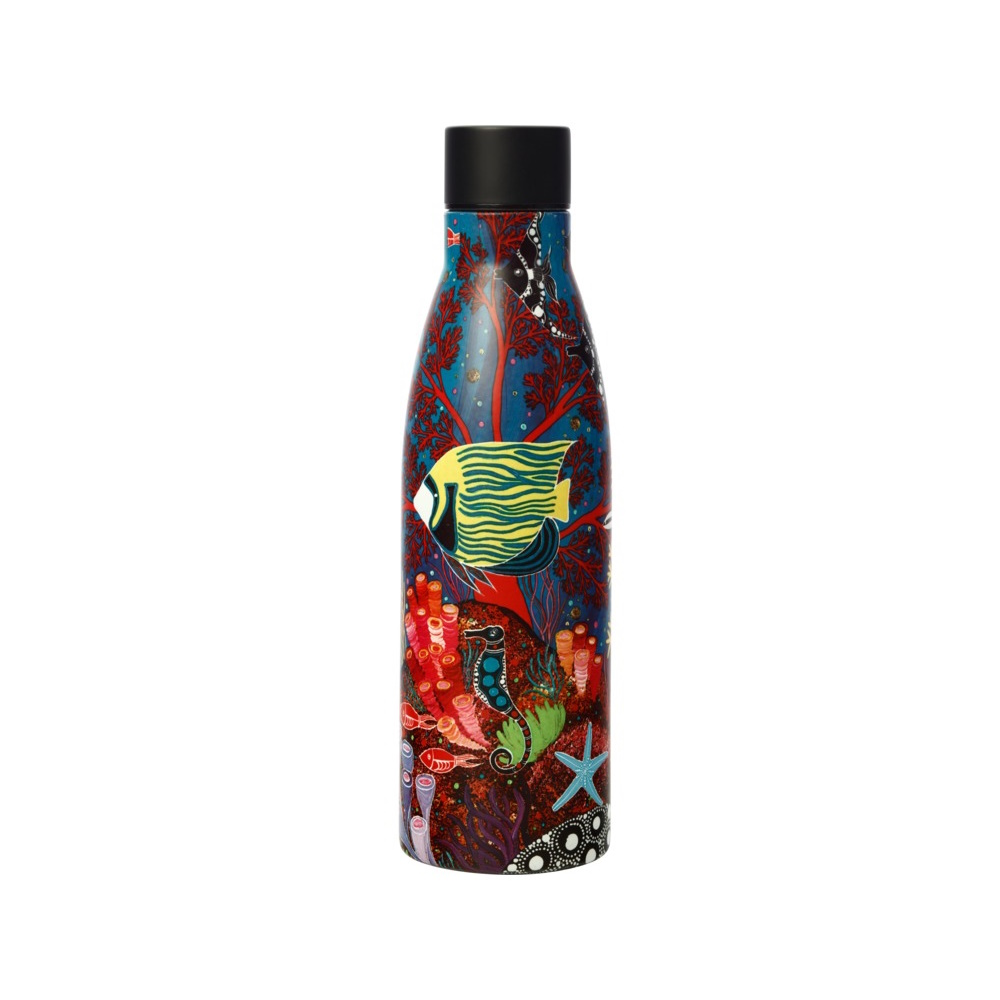 Maxwell & Williams Melanie Hava Jugaig-Bana-Wabu Double Wall Insulated Bottle 500ML Reef Wonderland-1