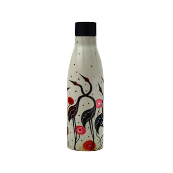 Maxwell & Williams Melanie Hava Jugaig-Bana-Wabu Double Wall Insulated Bottle 500ML Brolgas