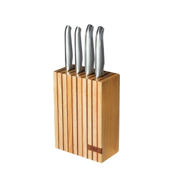 Furi Pro 5pc Wood Knife Block Set