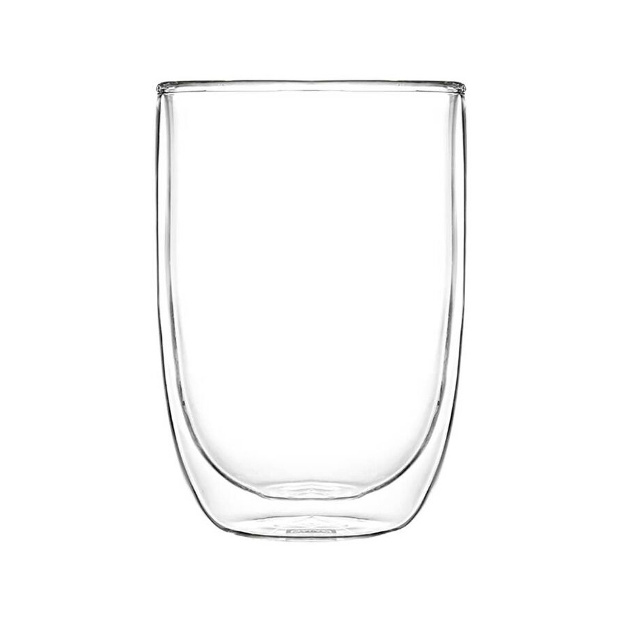 Pyrex Double Wall Glass 400ml Twin Pack-1