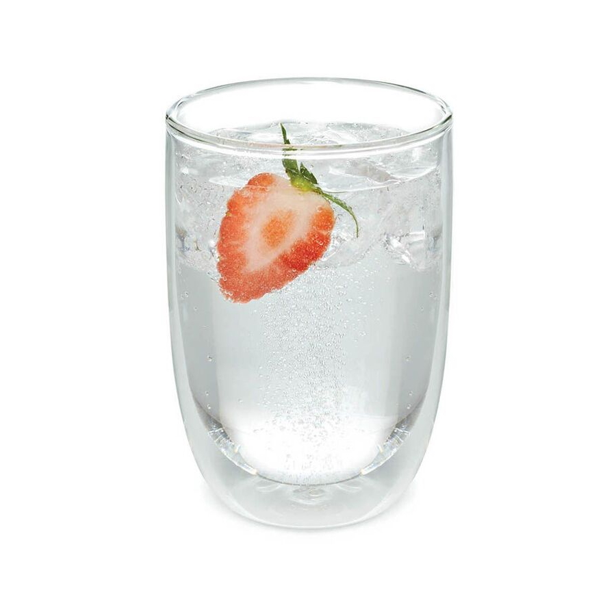 Pyrex Double Wall Glass 400ml Twin Pack-3