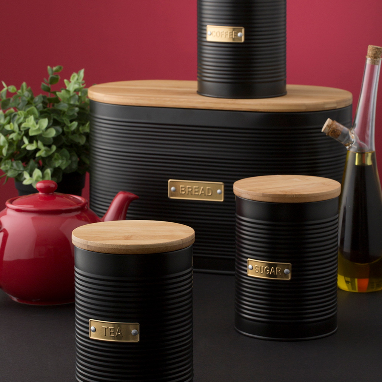 Typhoon Living Tea Canister 1.4L Black-4