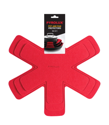 Pyrolux Pan Protector Red-Set of 3
