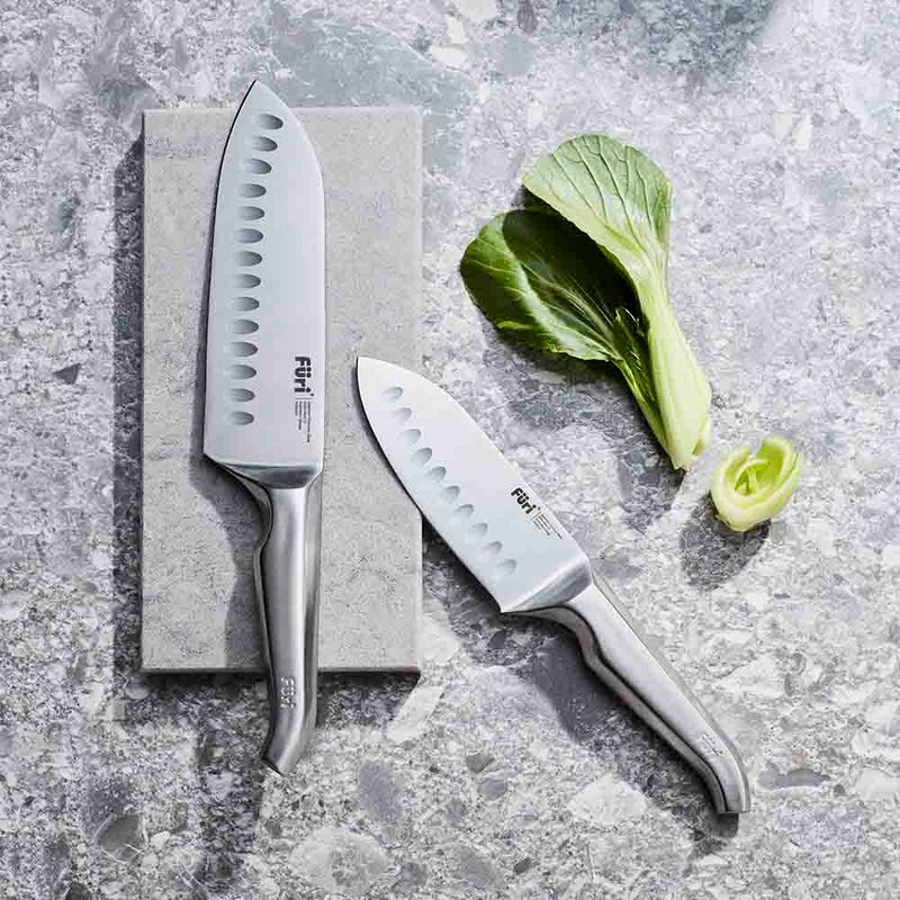 Furi Pro East West Santoku Knives & Diamond Fingers Set, 3 Piece-3