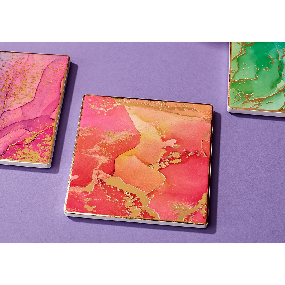Ashdene Gemstones Mug & Coaster Set Rhodolite-3