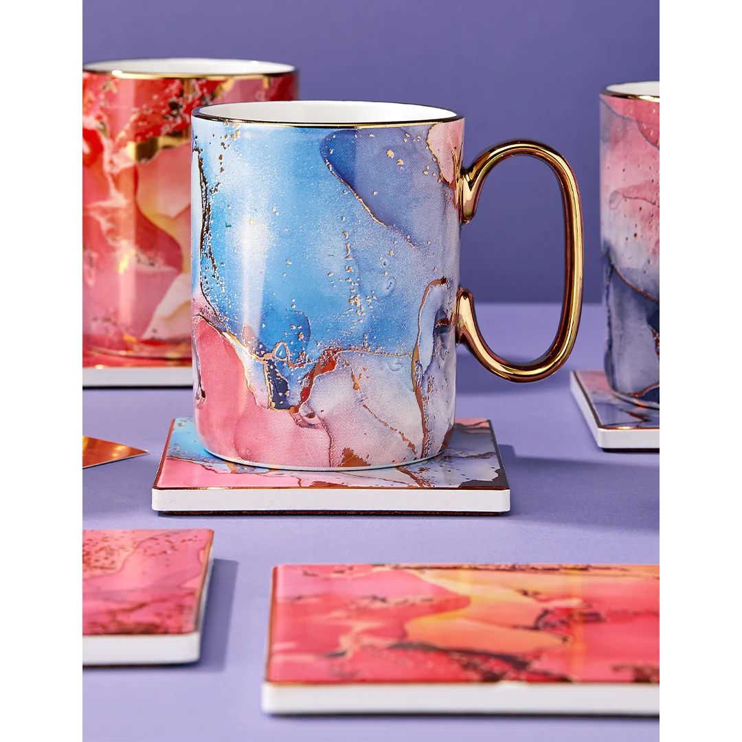 Ashdene Gemstones Mug & Coaster Set Smithsonite