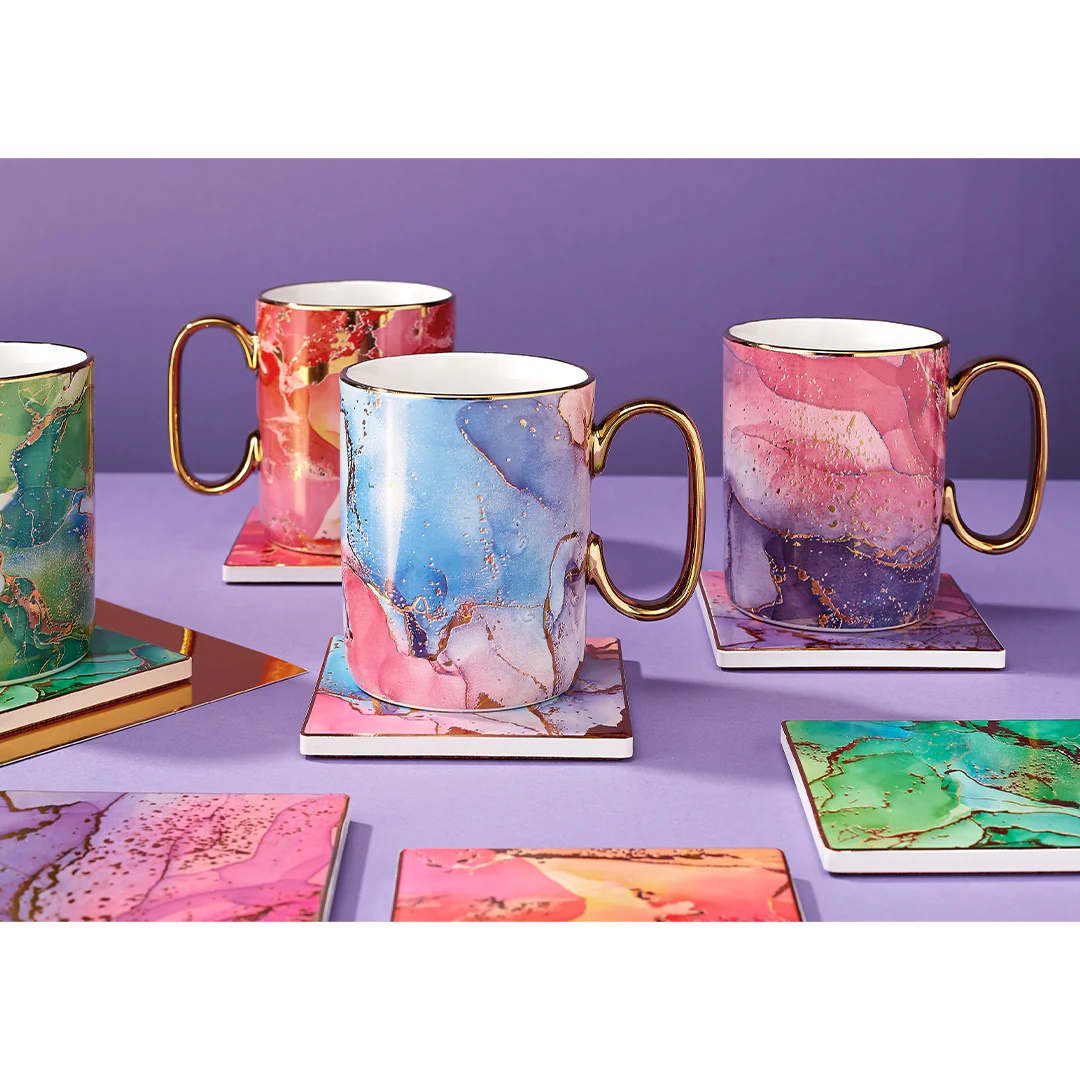 Ashdene Gemstones Mug & Coaster Set Smithsonite-3