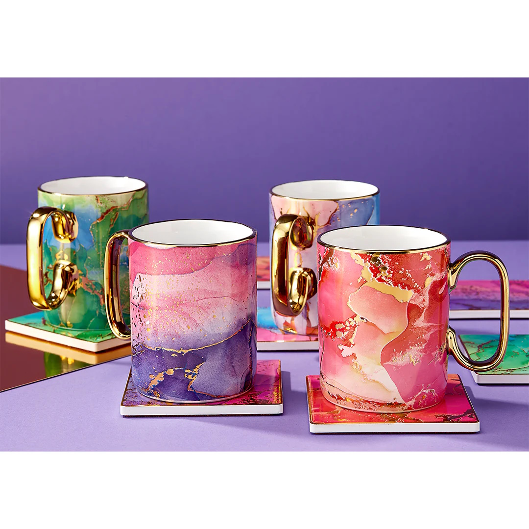 Ashdene Gemstones Mug & Coaster Set Smithsonite-4