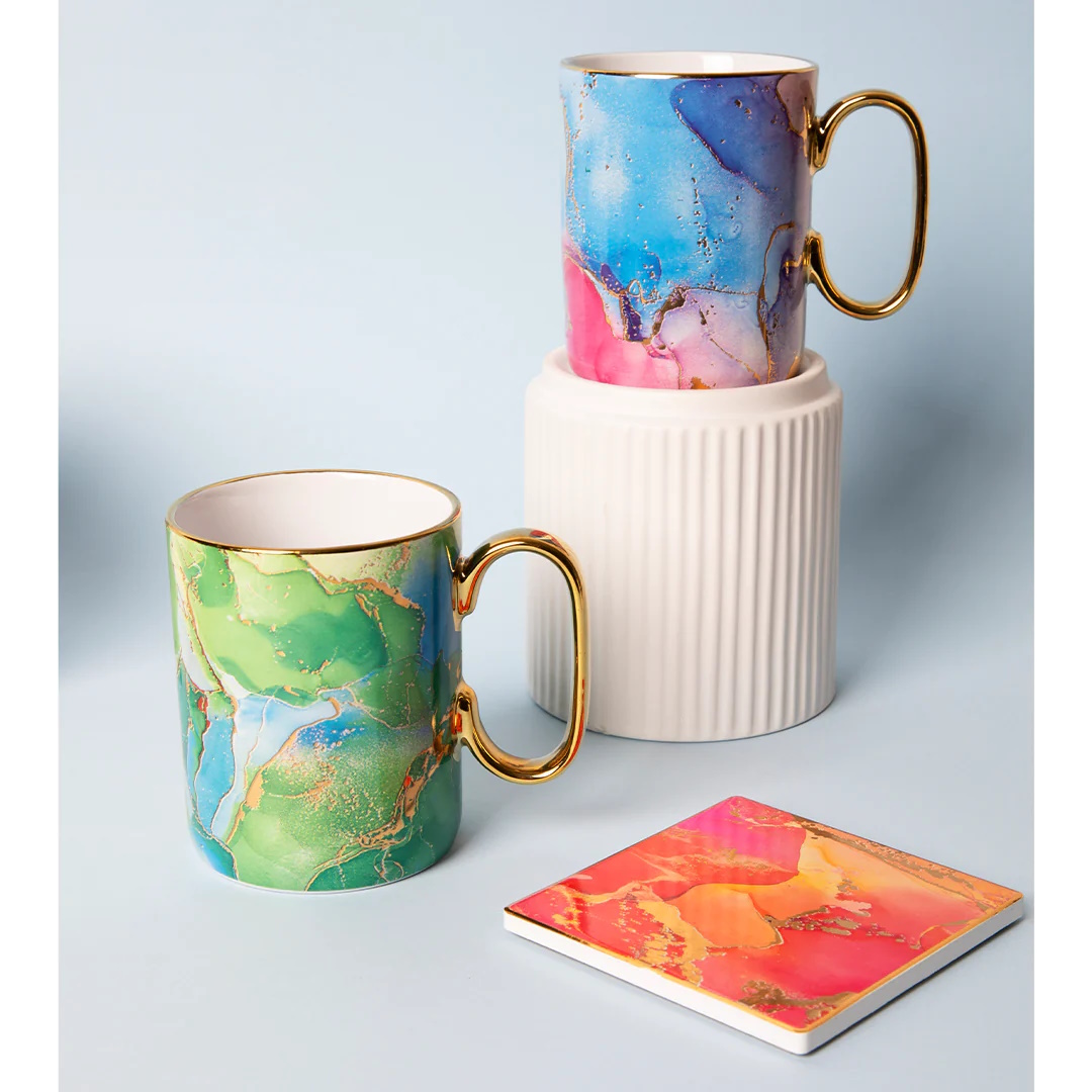 Ashdene Gemstones Mug & Coaster Set Adamite-4