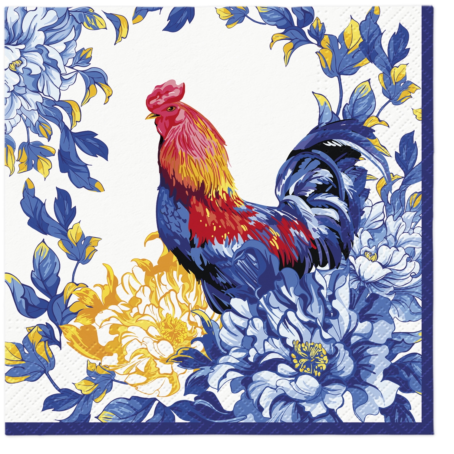Paw Lunch Napkin 33cm Rustic Morning-2