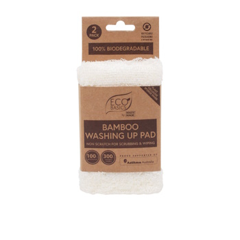 White Majic Bamboo Washing Up Pad