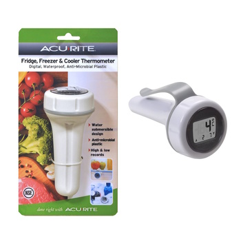 Acurite Digital Fridge, Freezer & Cooler Thermometer - White