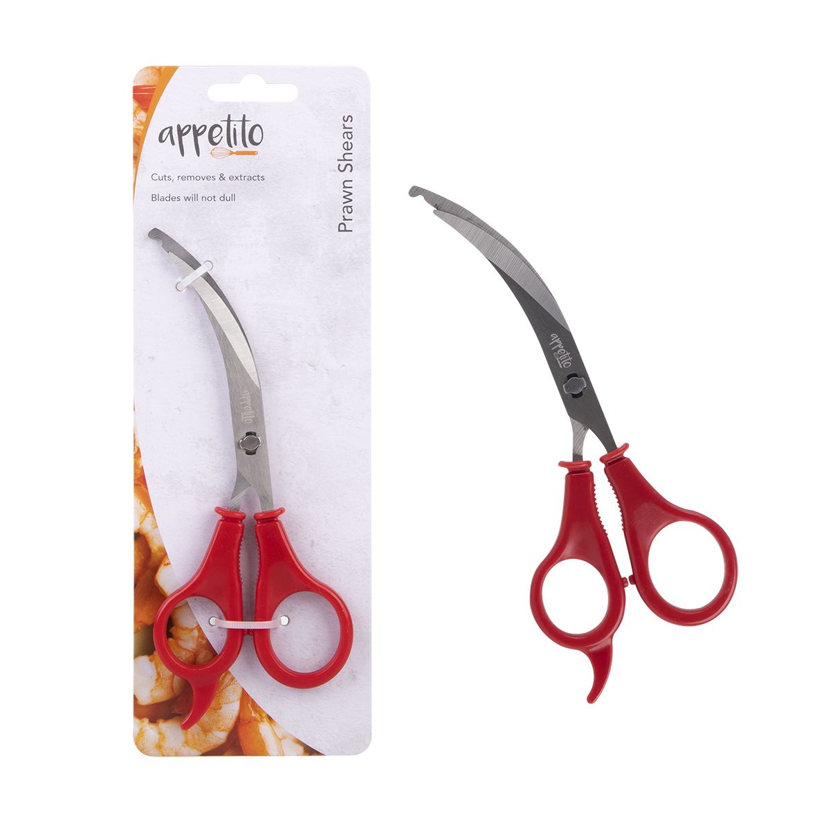 Appetito Prawn Shears - Red-1