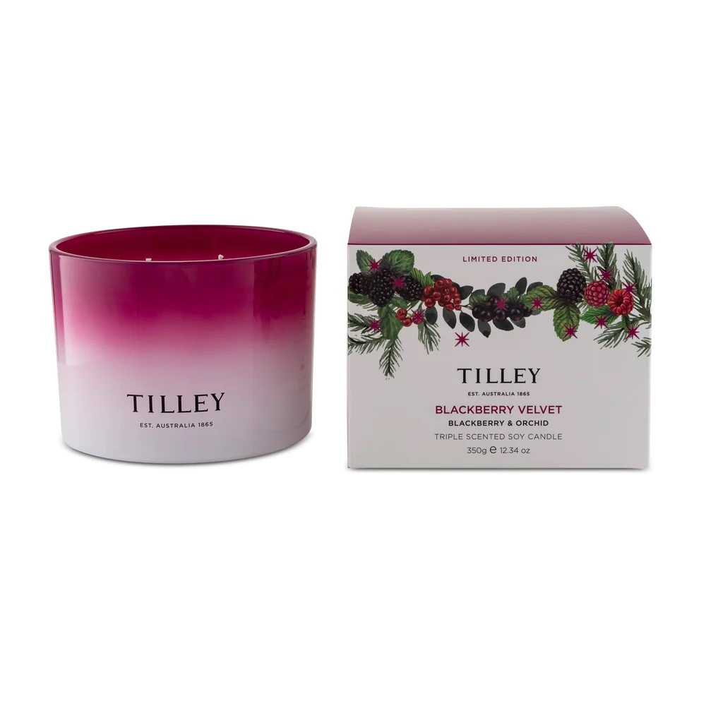 Tilley Blackberry Velvet Candle 350g-3