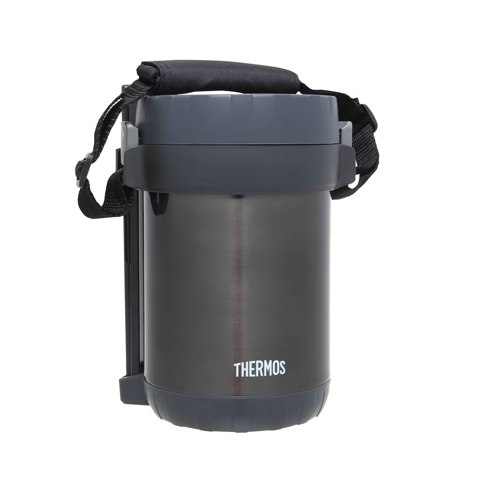 Thermos Stainless Steel Vacuum Insulated Food Storage Set 1.3L Grey-1