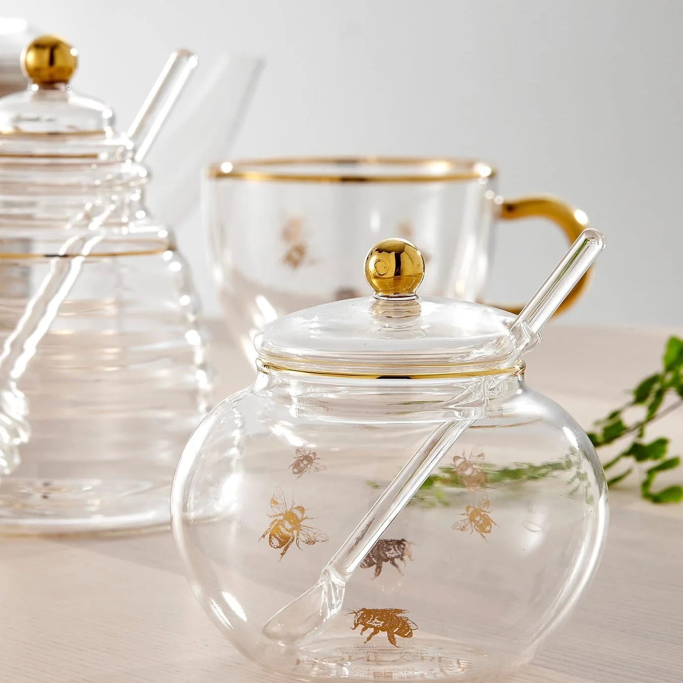 Ashdene Honey Bee Sugar Bowl With Spoon-4