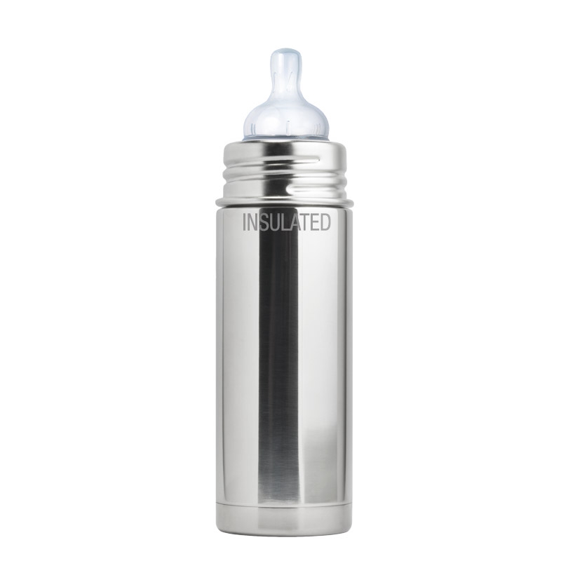 Pura Kiki 260ml Insulated Infant Bottle Medium Flow Teat Natural-1