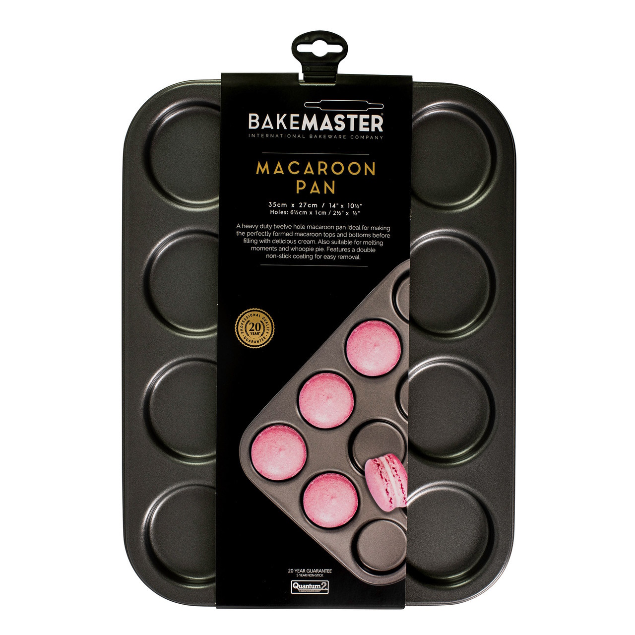 Bakemaster 12 Cup Macaroon Pan 35X27CM-3
