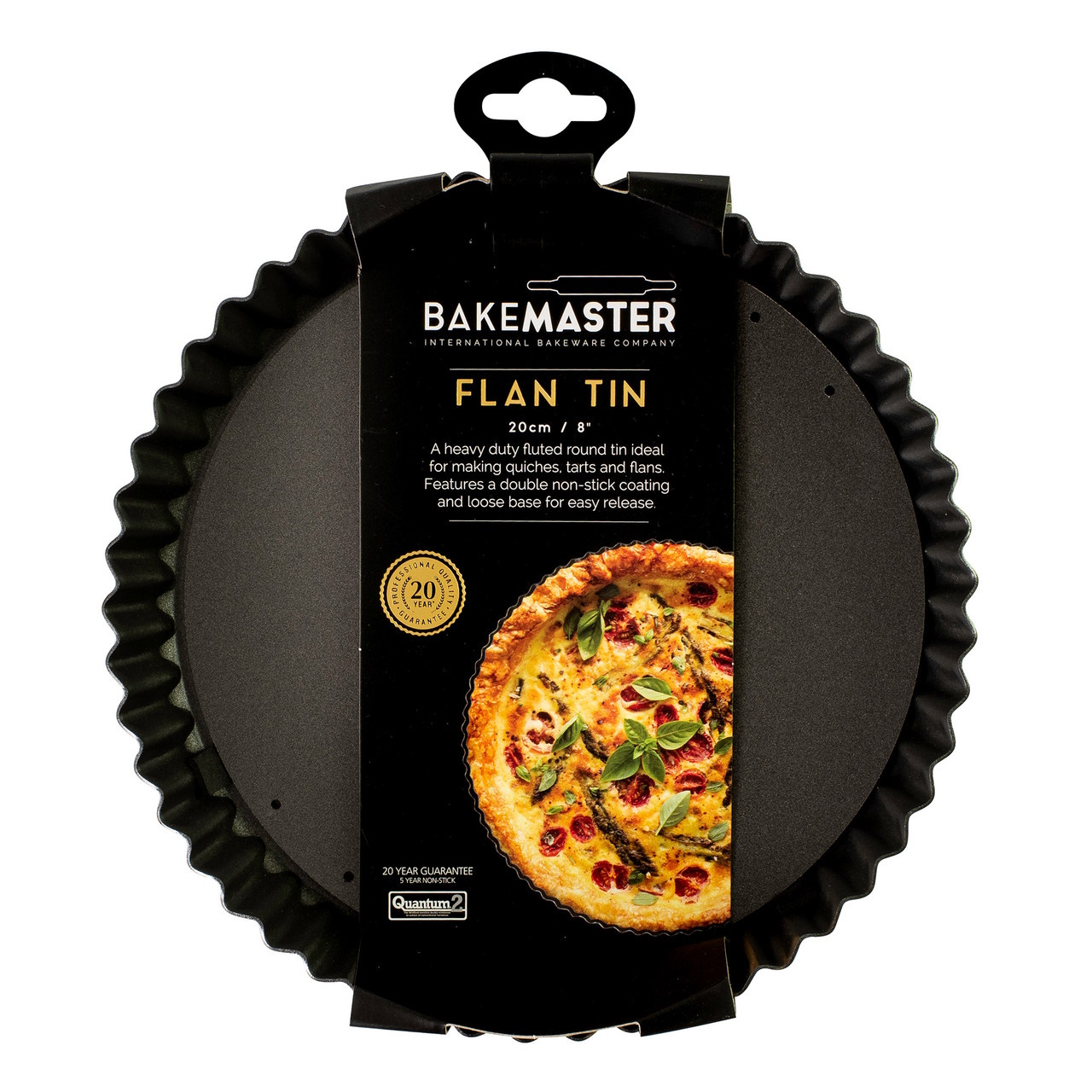 Bakemaster L/Bbase Rnd Quiche 20X3.5CM-3