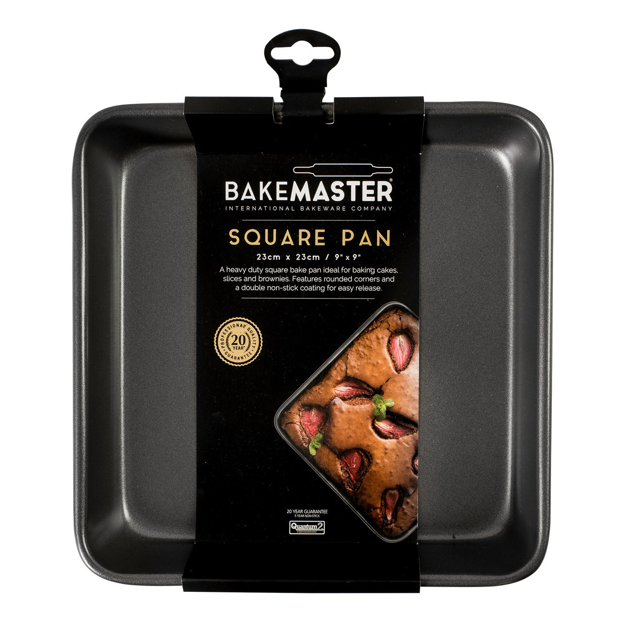 Bakemaster Square Bake Pan 23x23x4.5cm-3