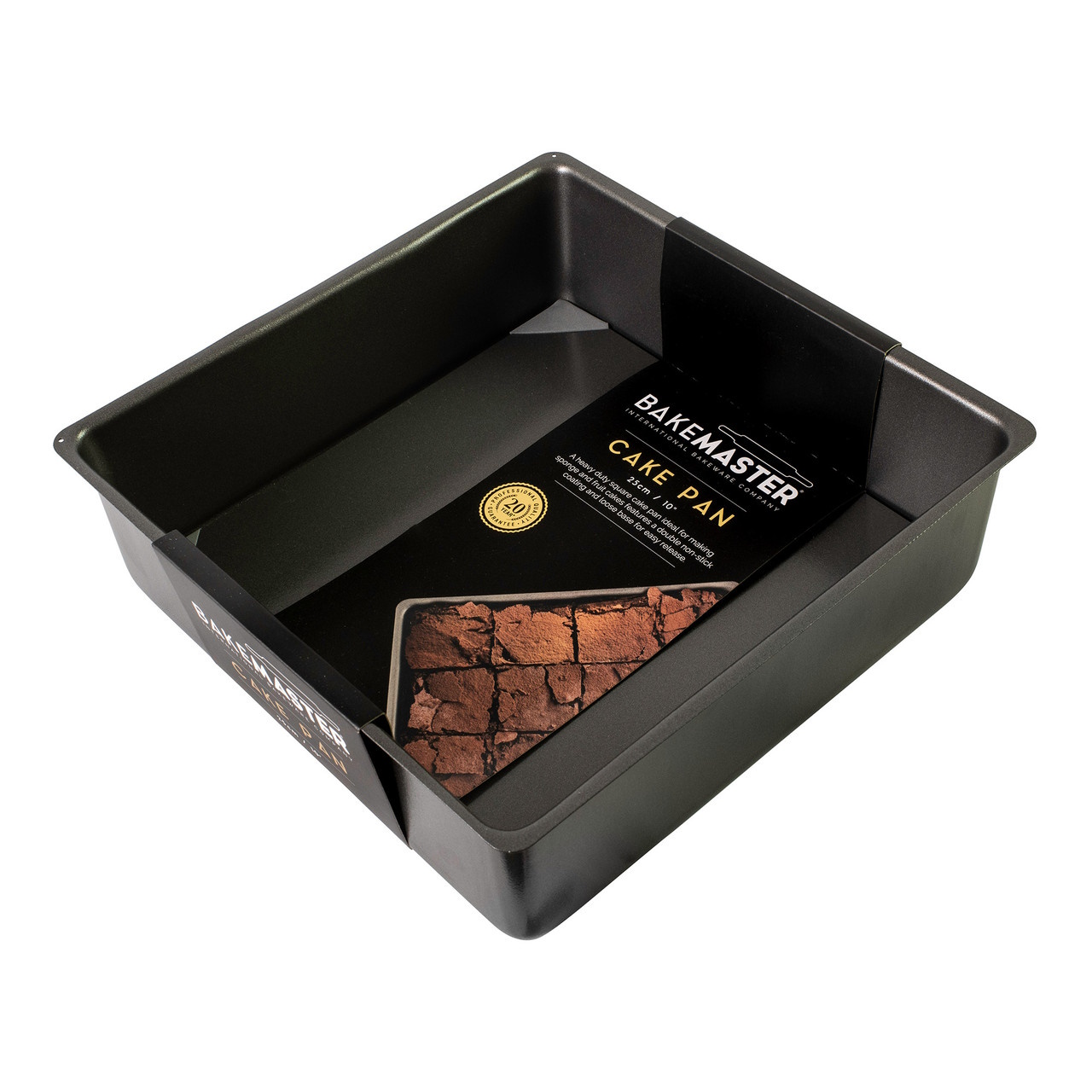 Bakemaster L/B Square Cake Pan 25x8cm-2