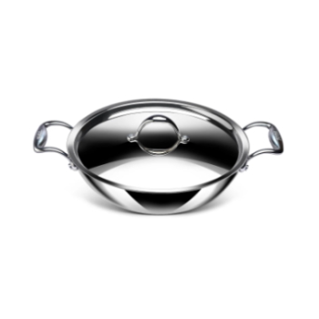 Stahl 24cm, 2.4 L Kadai/Wok- Triply Artisan Series 