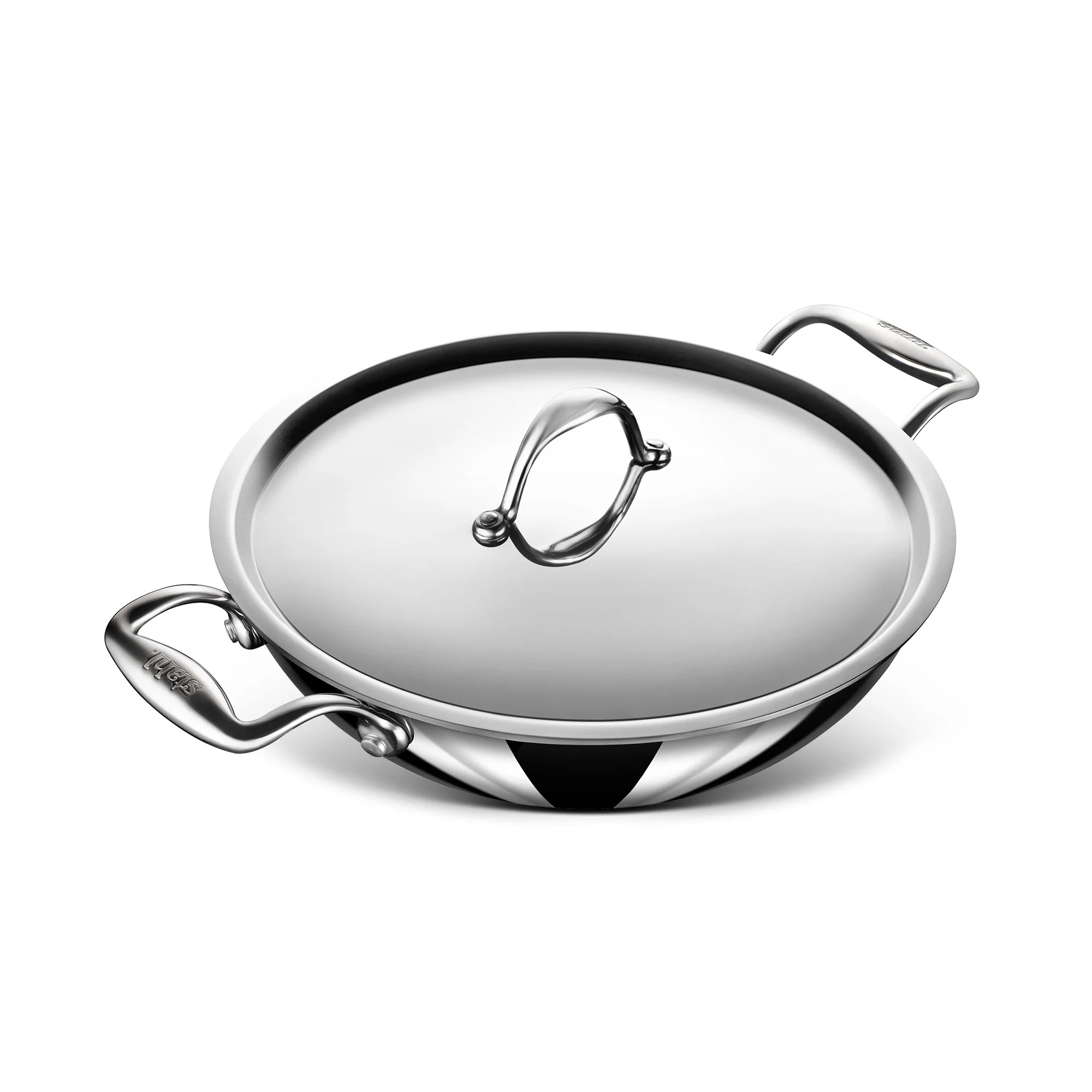 Stahl 40cm Wok/Kadai - Triply Artisan Series 