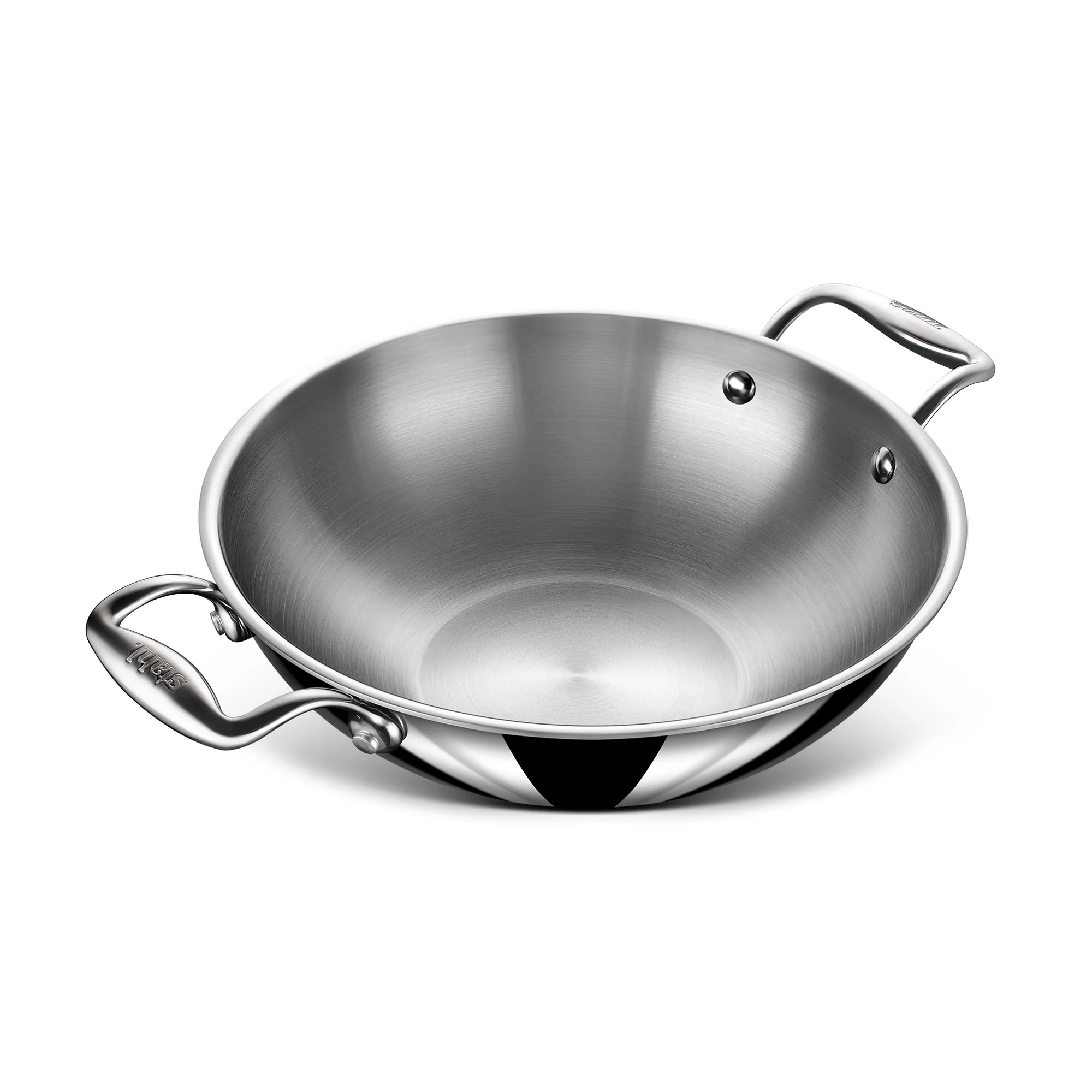 Stahl 40cm Wok/Kadai - Triply Artisan Series -3