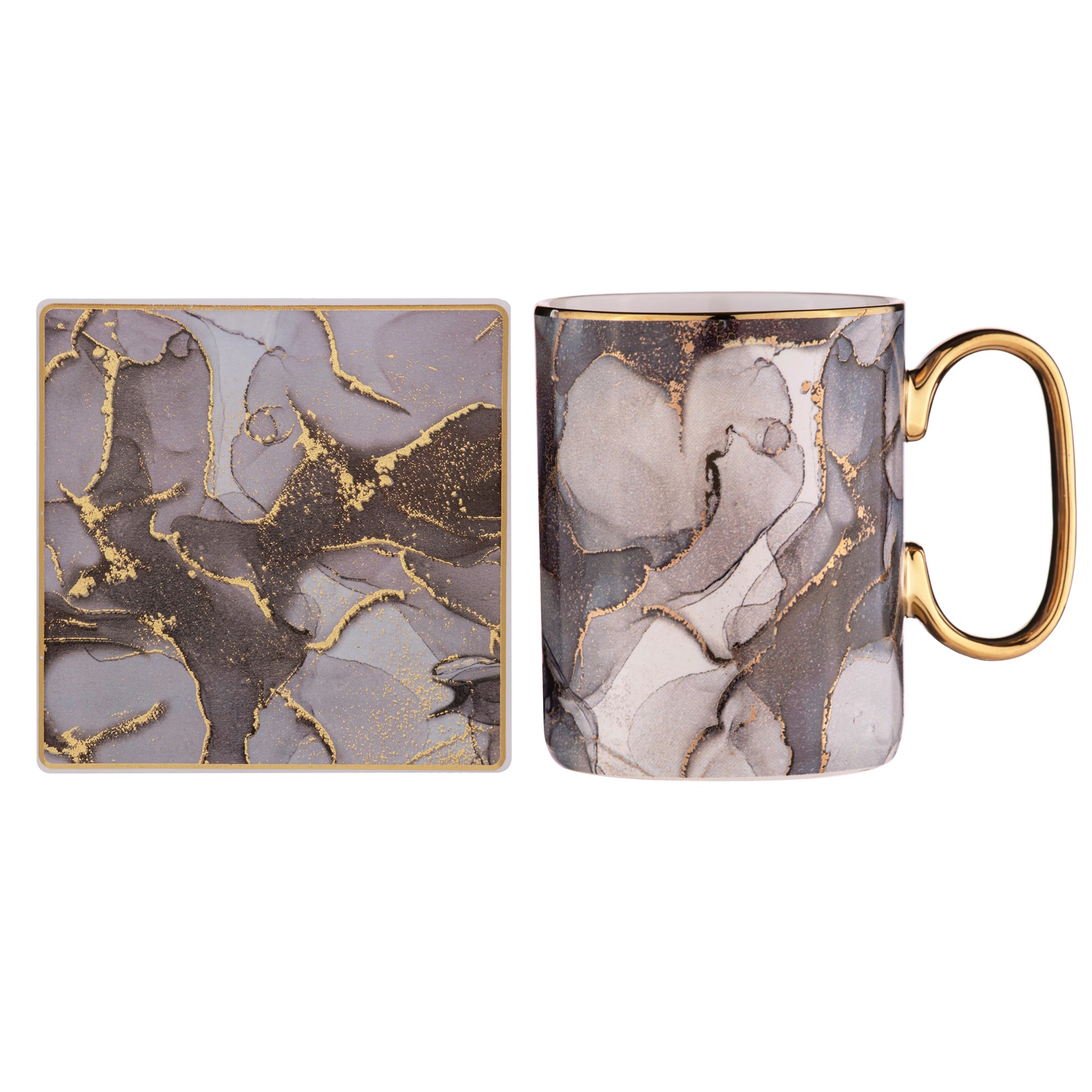Ashdene Golden Depths Mug & Coaster Set - Quartz-1