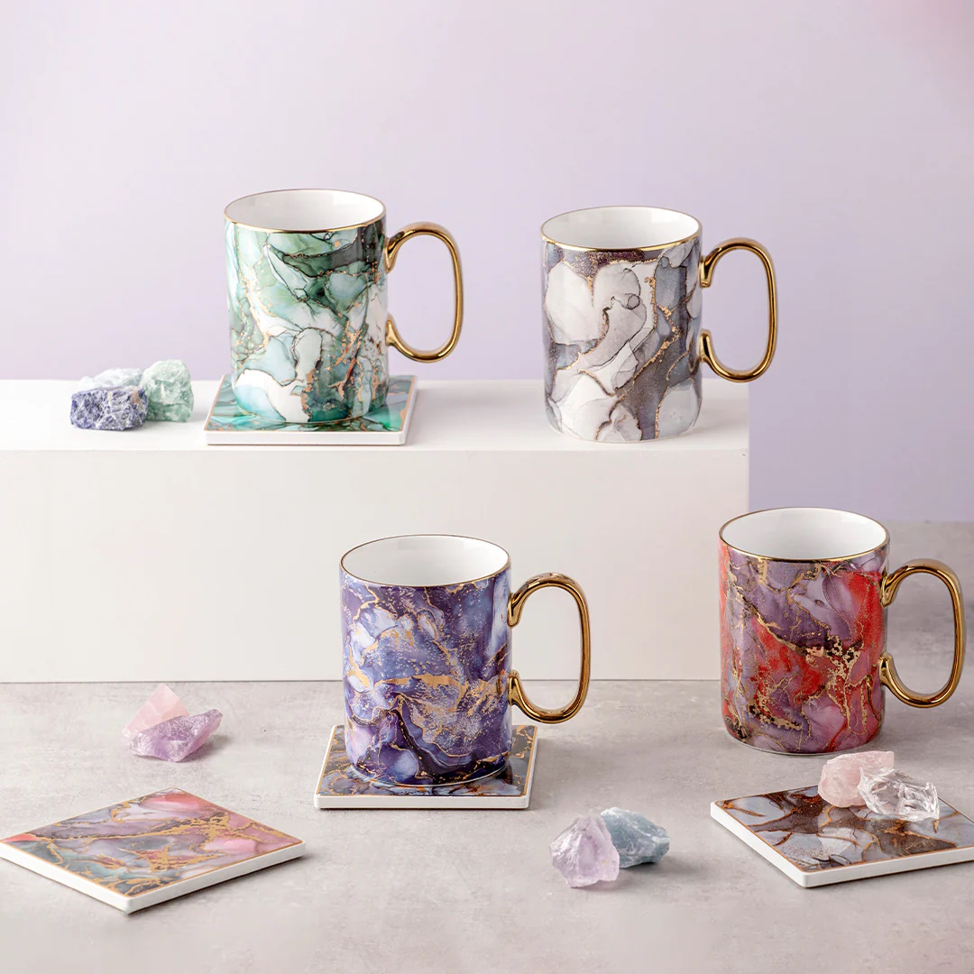 Ashdene Golden Depths Mug & Coaster Set - Quartz-3