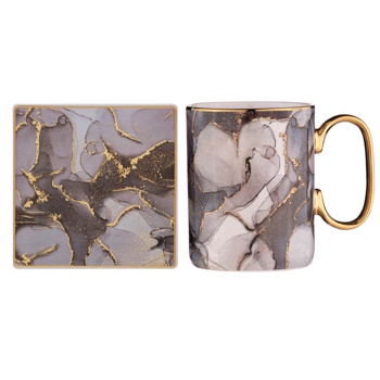 Ashdene Golden Depths Mug & Coaster Set - Quartz