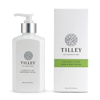 Tilley Hand and Body Lotion- Coconut and Lime 400ml