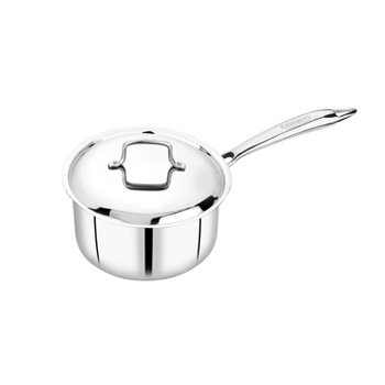 Embassy Stainless Steel Thickply Saucepan With Lid 15cm - Size 11