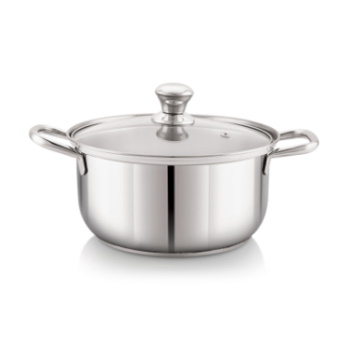 Embassy Stainless Steel Wonder Sauce-Pot Glass Lid 20cm
