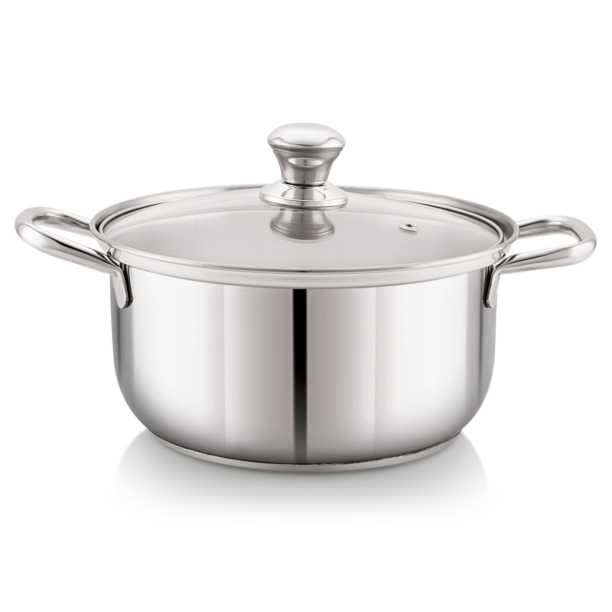 Embassy Stainless Steel Wonder Sauce-Pot Glass Lid 24cm-3