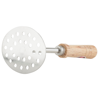 Embassy Stainless Steel Potato/ Masher with Wooden Handle Oval