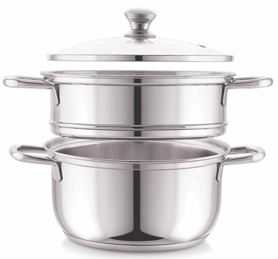 Embassy Stainless Steel Steamer 2 Tier 20cm-3