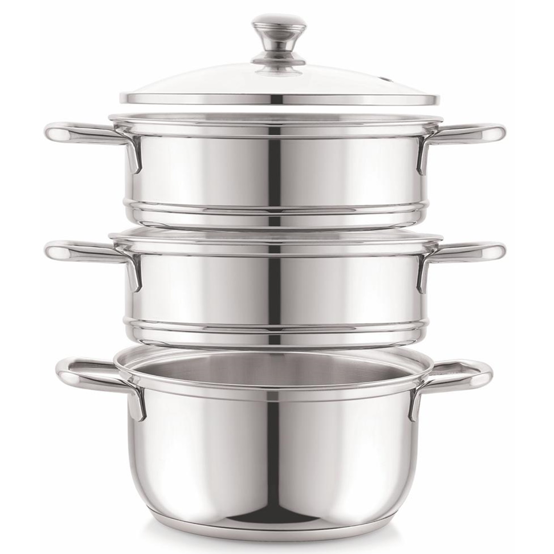 Couscoussier Royal Swiss 30cm – 14L, Revêtement Pierre Anti-adhésif, Compatible Induction, Couvercle Verre