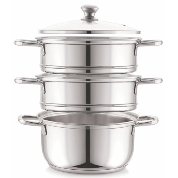 Embassy Stainless Steel Steamer 3 Tier 20cm