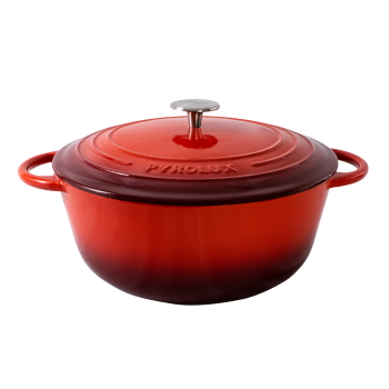 Pyrolux Round French Oven 28cm 6L - Red