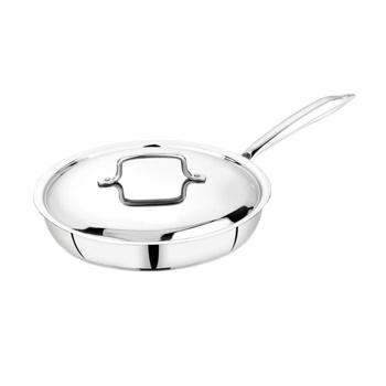 Embassy Thickply Fry Pan with Lid Size12