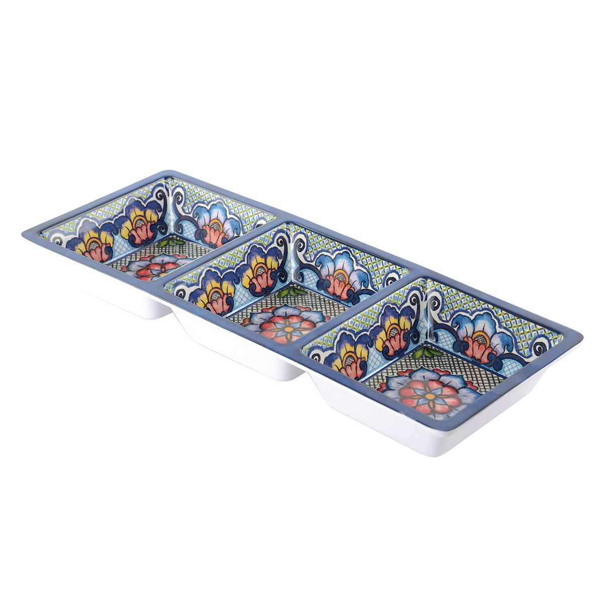 Prepara 3 section Tray- Blue