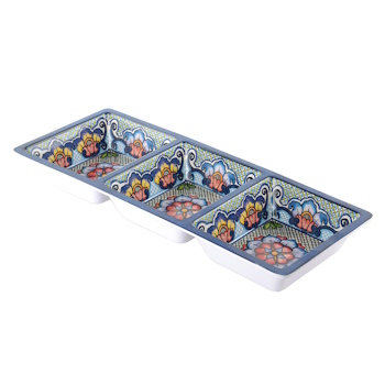 Prepara 3 section Tray- Blue