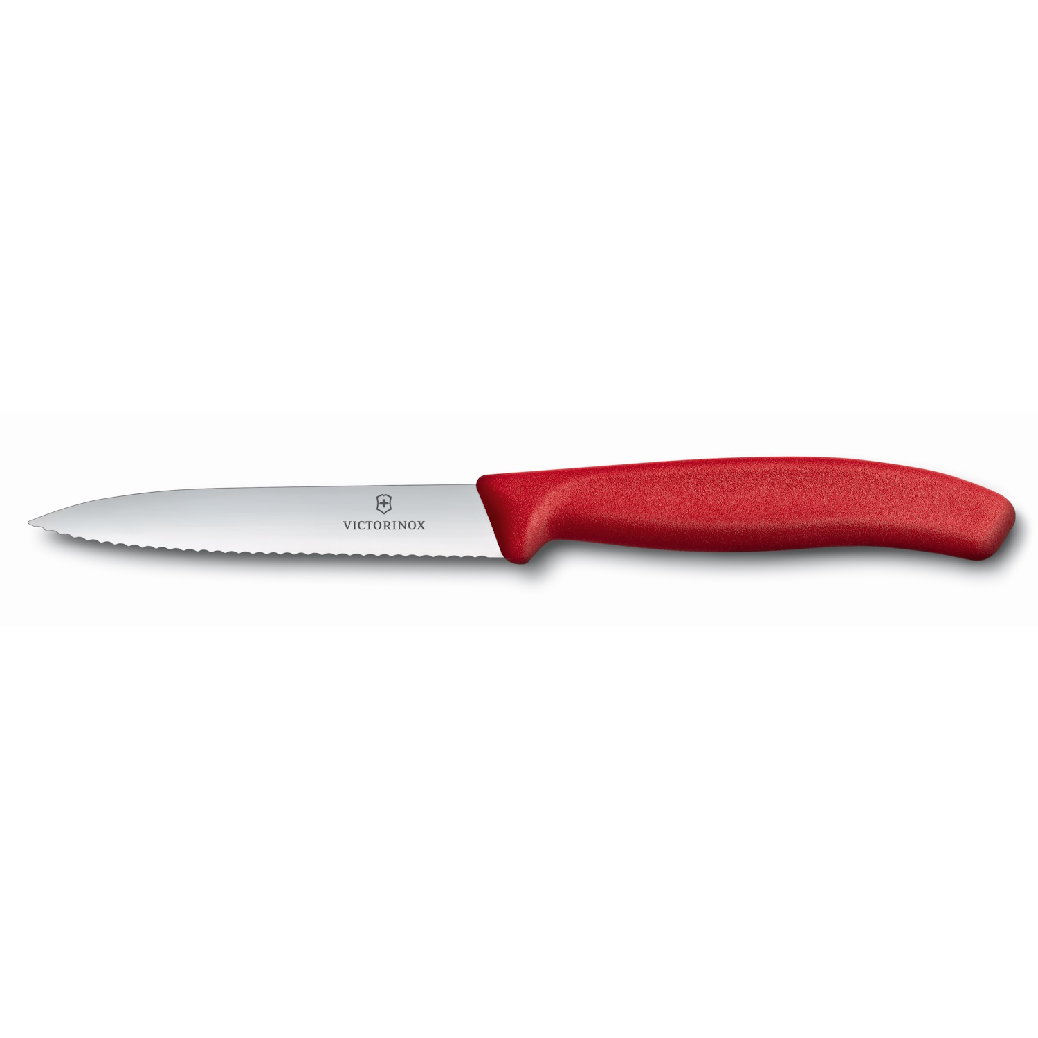 VIctorinox Paring Pointed Wavy Red Knife - 10cm-1