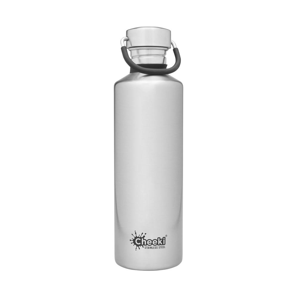 Cheeki 750ml Classic Single Wall Bottle - Silver-1