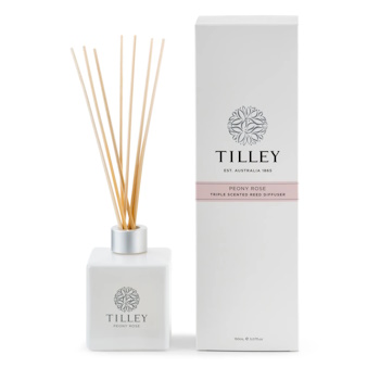Tilley Classic White Reed Diffuser 150ml Peony Rose