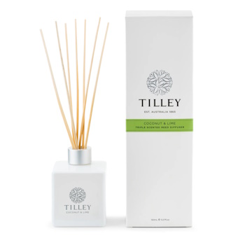 Tilley Classic White Reed Diffuser 150ml Coconut & Lime
