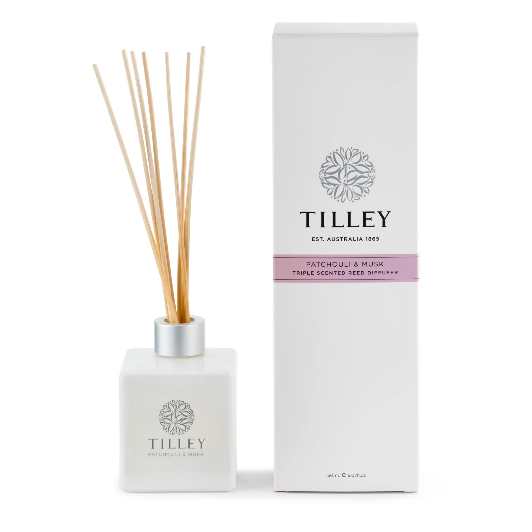 Tilley Classic White Reed Diffuser 150ml Patchouli & Musk