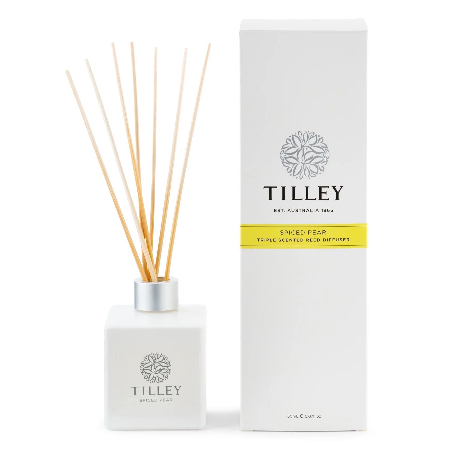 Tilley Classic White Reed Diffuser 150ml Spiced Pear